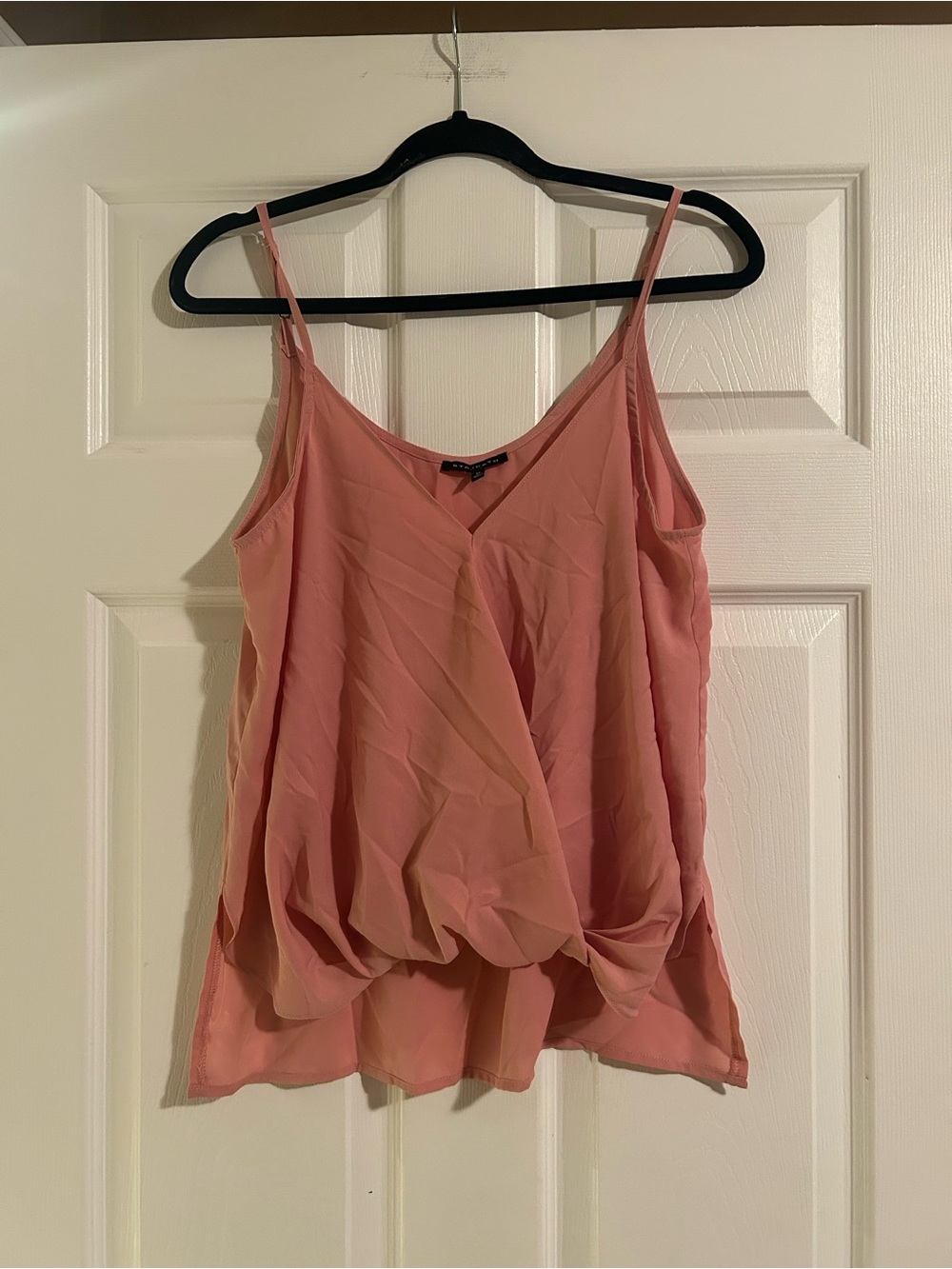 Staccato Rose-Pink Draped V-Neck Camisole